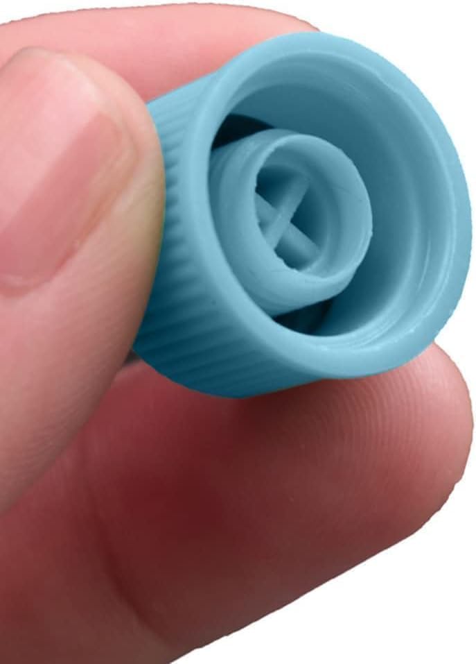 Weicoca 2 Pcs Blue Replacement High and Low Pressure Valve Caps -Leakproof R134a AC System Charging Port Caps or Car Air Conditioning- Auto Parts Easy to Use - Image 3